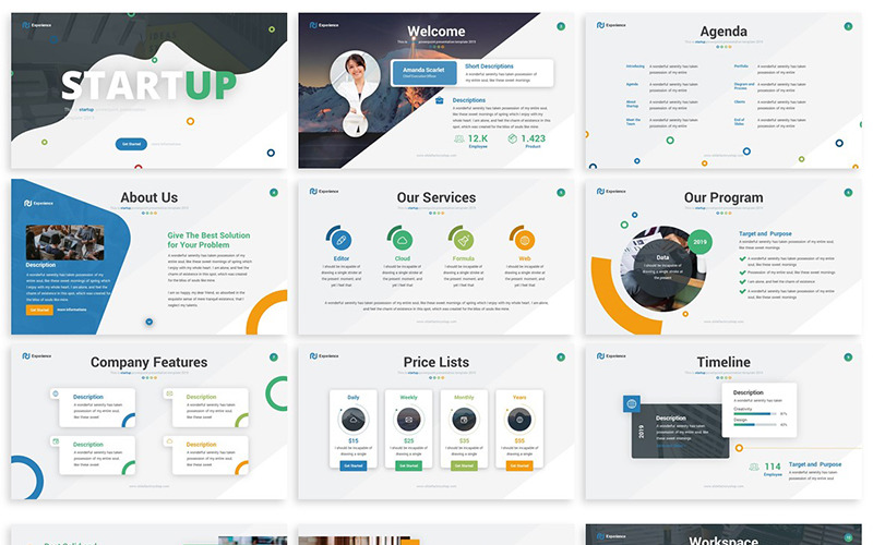 Experience - Startup PowerPoint template PowerPoint Template