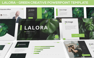 Lalora - Green Business PowerPoint template