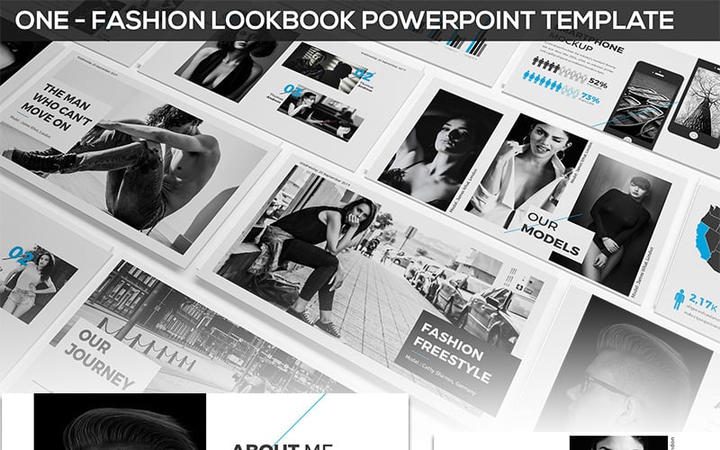 One - Fashion Presentation PowerPoint template PowerPoint Template