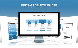 Pricing Table PowerPoint template