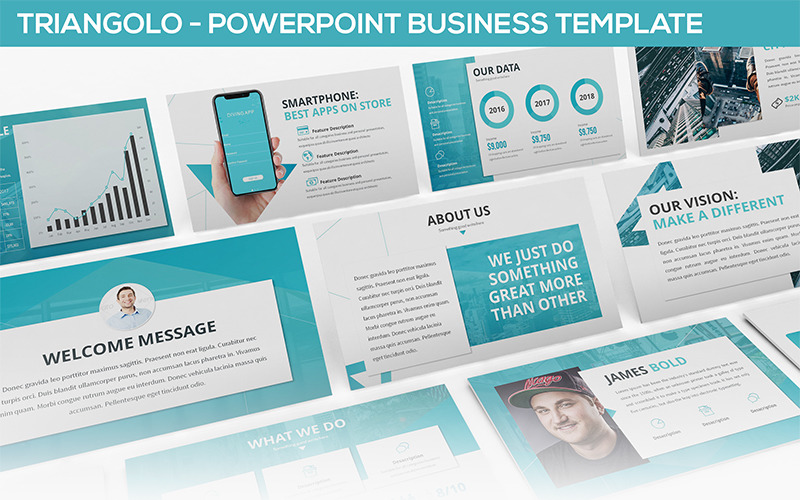 Triangolo PowerPoint template PowerPoint Template