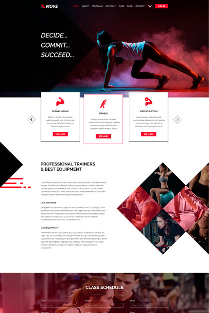 Template #81831 Fitness Sport Webdesign Template - Logo template Preview
