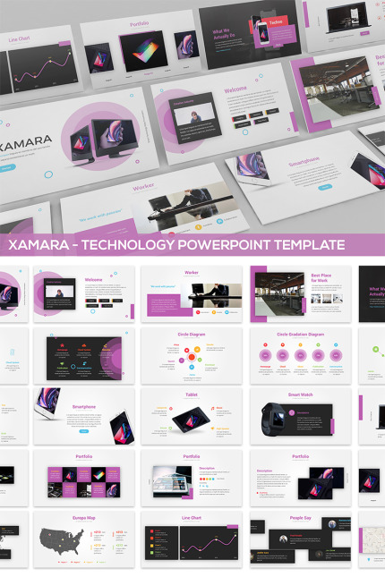 Template #81848 Purple Modern Webdesign Template - Logo template Preview