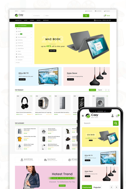 Template #81872 Opencart Bootstrap Webdesign Template - Logo template Preview