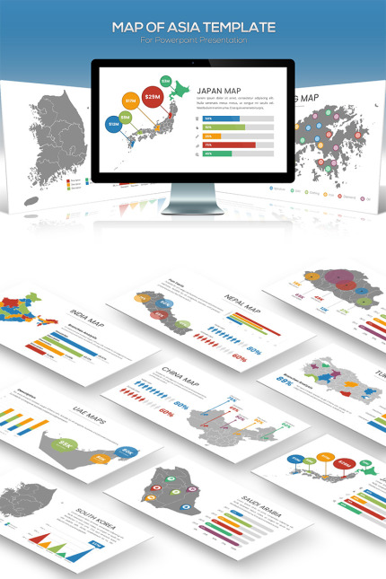 Template #81876 Map India Webdesign Template - Logo template Preview