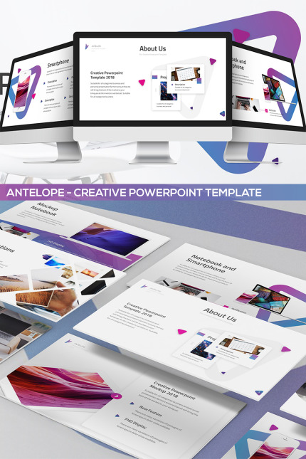 Template #81888 Triangle Purple Webdesign Template - Logo template Preview