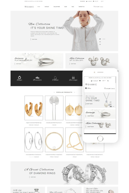 Template #81891 Colection Ecommerce Webdesign Template - Logo template Preview