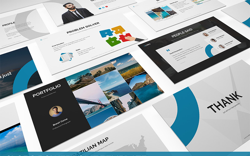 Cloro PowerPoint template PowerPoint Template