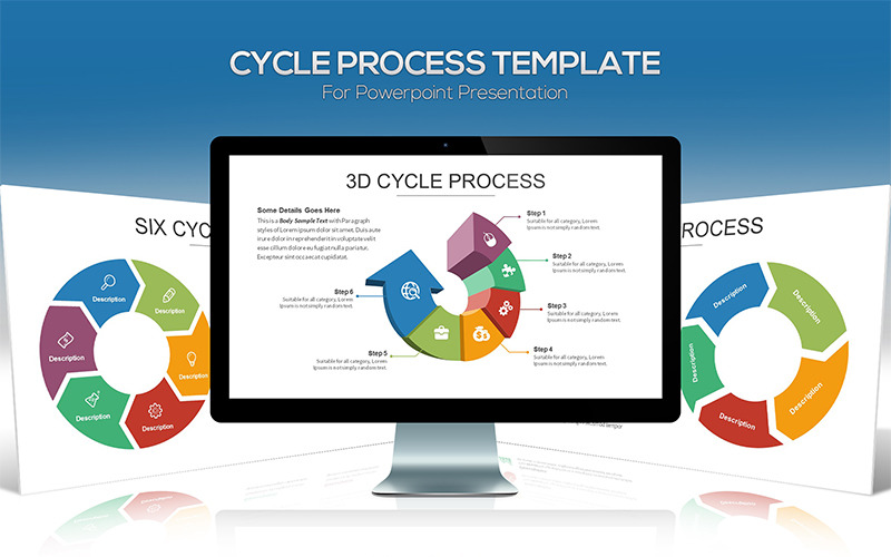 Cycle Process PowerPoint template PowerPoint Template