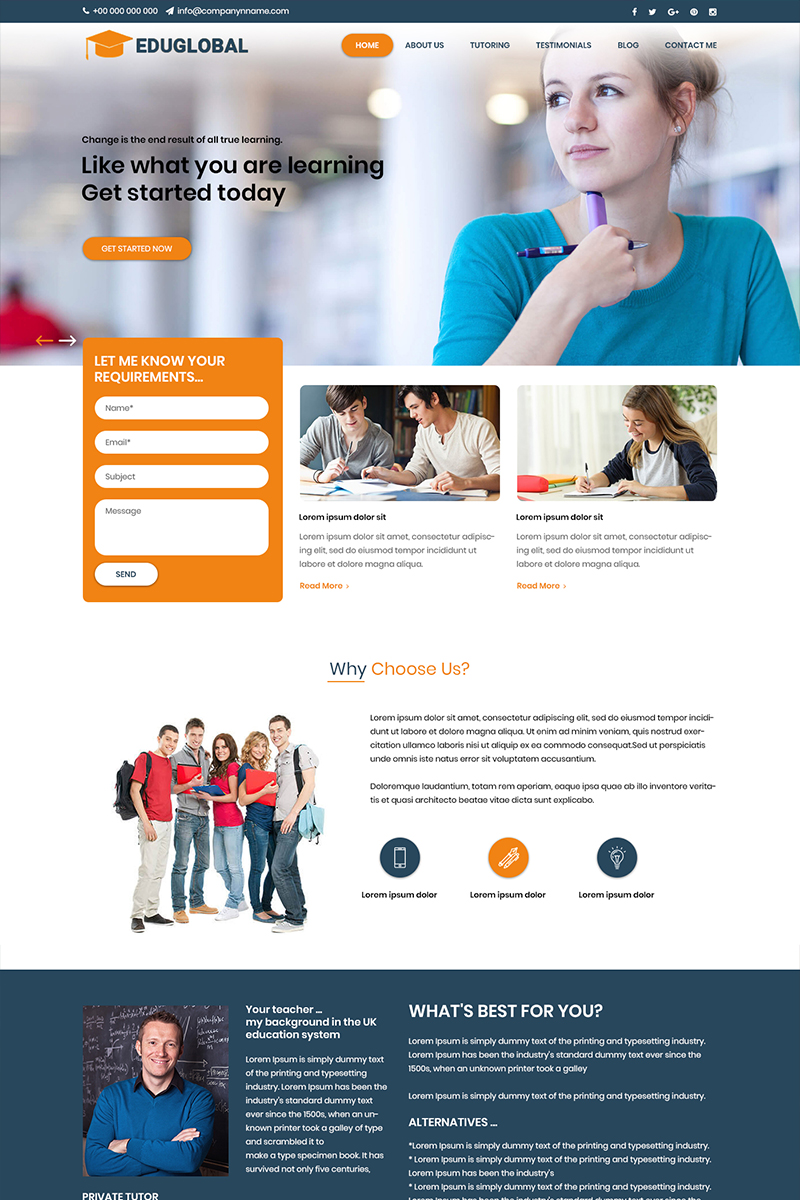 Education PSD Templates