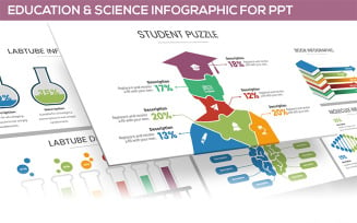 Education & Science Infographic PowerPoint template