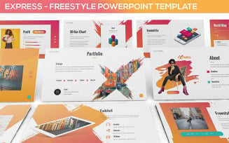 Express - Freestyle PowerPoint template