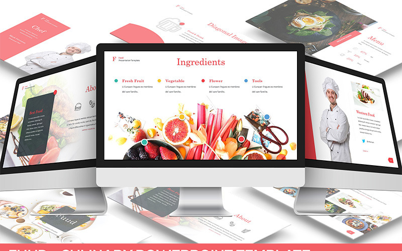 Fuud - Culinary PowerPoint template PowerPoint Template