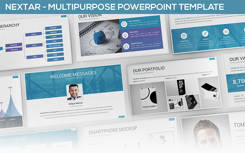 Nextar PowerPoint template PowerPoint Template
