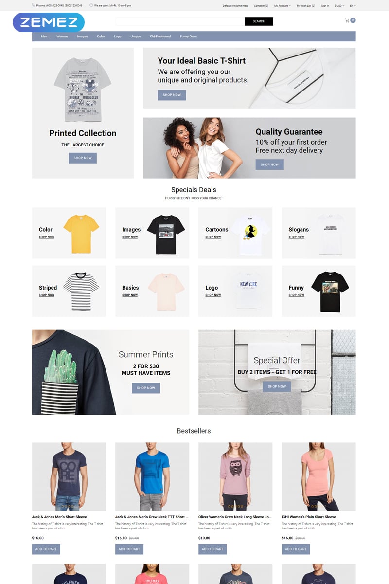OpenCart Vorlage namens "Cruff - T-shirt Multipage Modern" #81893