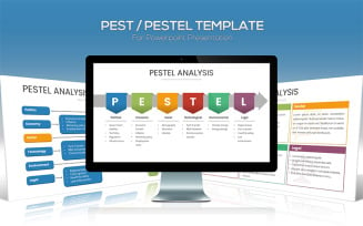 Pest / Pestel Diagram for PowerPoint template