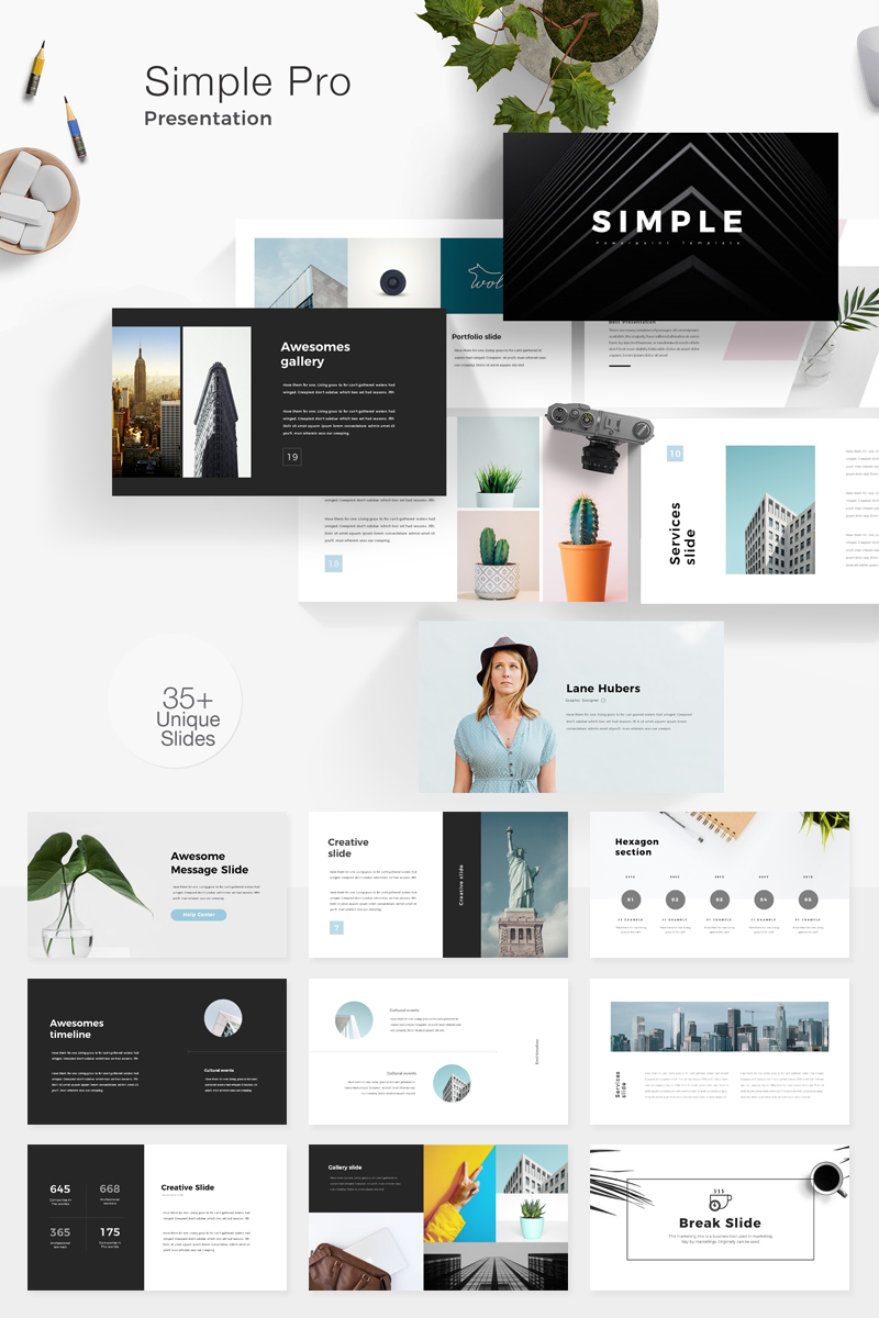 Simple Pro PowerPoint Template #81817