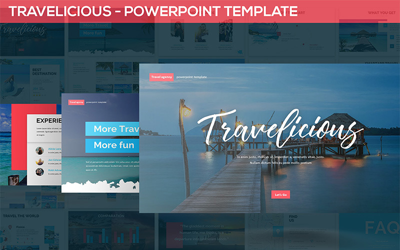 Travelicious PowerPoint template PowerPoint Template