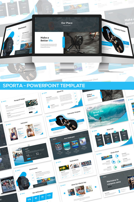 Template #81918 Swimming Fitness Webdesign Template - Logo template Preview