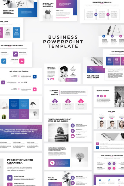 Template #81920 Powerpoint Business Webdesign Template - Logo template Preview