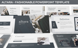 Altara - Photography & Fashion PowerPoint template