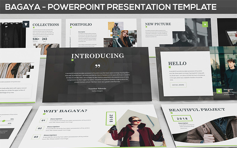 Bagaya - Fashion PowerPoint template PowerPoint Template
