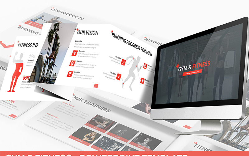 Gym & Fitness PowerPoint template PowerPoint Template