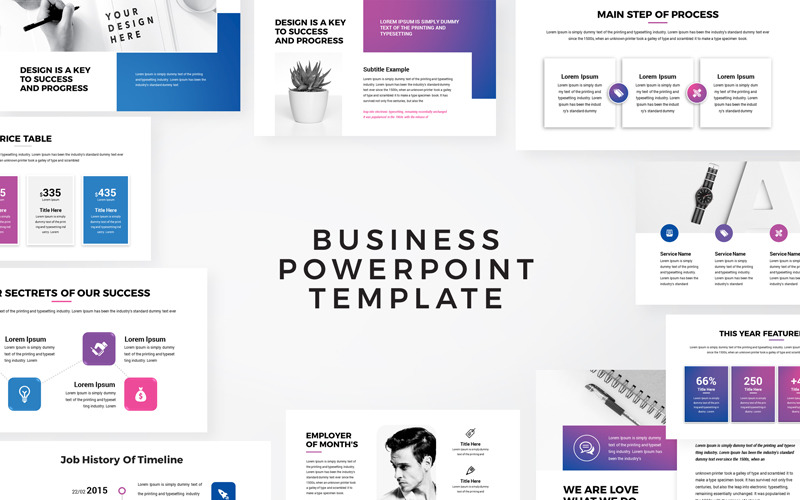 Macro - Creative Business PowerPoint template PowerPoint Template