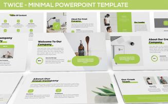 Twice - Minimal & Simple PowerPoint template