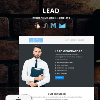 Lead - Corporate Responsive Newsletter Template