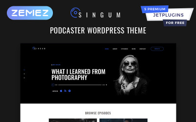 Singum - Podcaster Multipurpose Classic Elementor