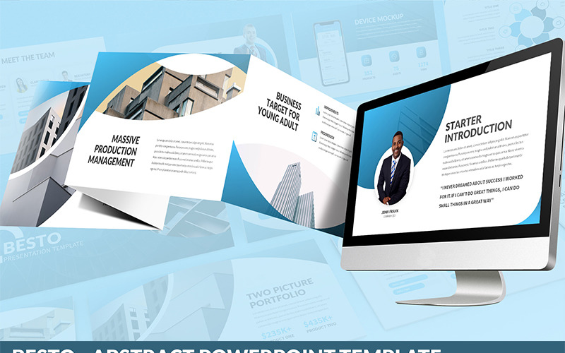 Besto - Abstract PowerPoint template PowerPoint Template