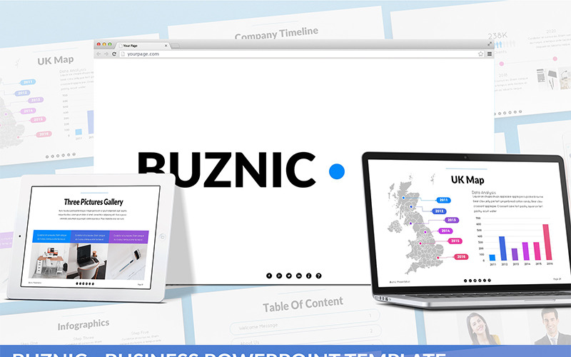 Buznic - Business PowerPoint template PowerPoint Template