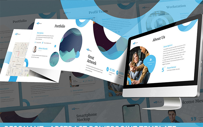 Resonant - Abstract PowerPoint template PowerPoint Template
