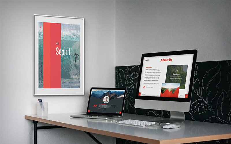 Sepirit - Sport PowerPoint template PowerPoint Template