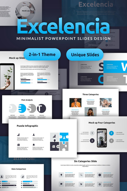 Template #82113 Pptx Powerpoint MotoCMS Powerpoint - Logo template Preview