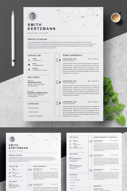 Template #82175 Resume 2 Webdesign Template - Logo template Preview