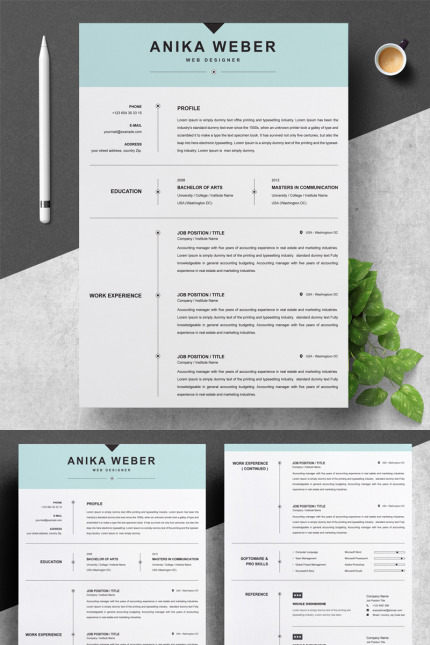 Template #82178 Page Resume Webdesign Template - Logo template Preview