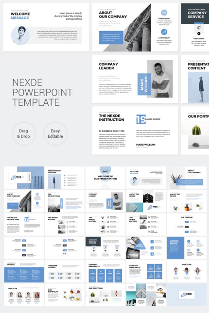 Template #82189 Powerpoint Business Webdesign Template - Logo template Preview