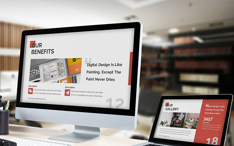 Narkov - Minimal PowerPoint template PowerPoint Template