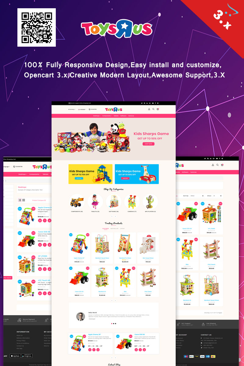 OpenCart Vorlage namens "ToysRus" #82168