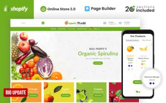 Organic World Food and Grocery Store Shopify Theme