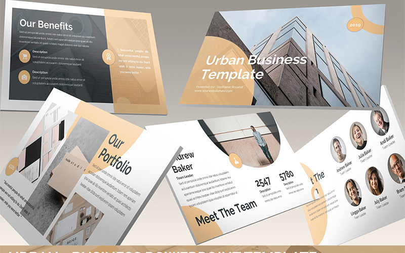 Urban - Business PowerPoint template PowerPoint Template