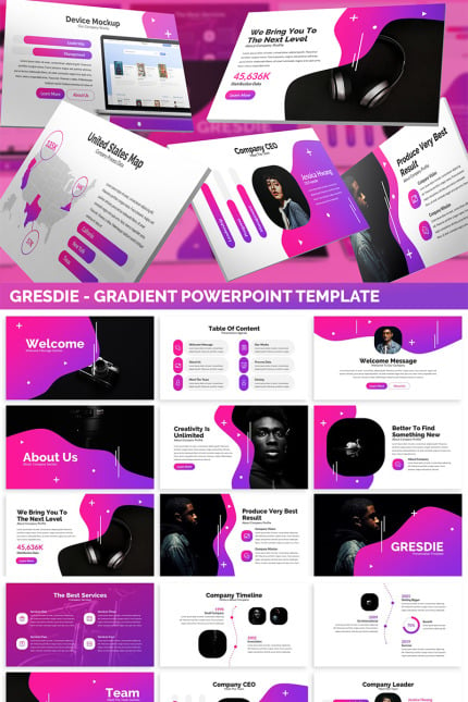 Kit Graphique #82249 Agence Pourpre Web Design - Logo template Preview