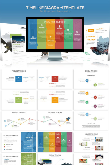 Template #82256 Timeline History Webdesign Template - Logo template Preview