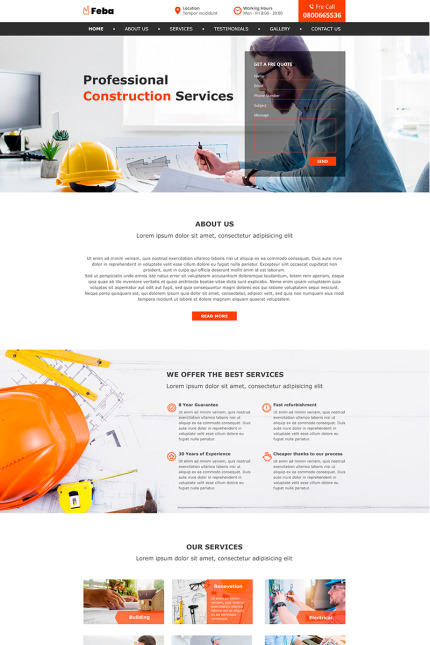 Template #82262 Renovation Home Webdesign Template - Logo template Preview