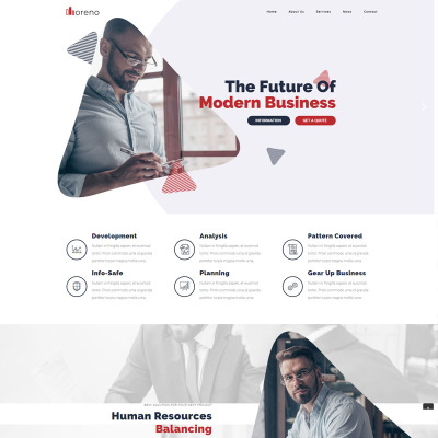Responsywny motyw WordPress Moreno Modern Business #82267