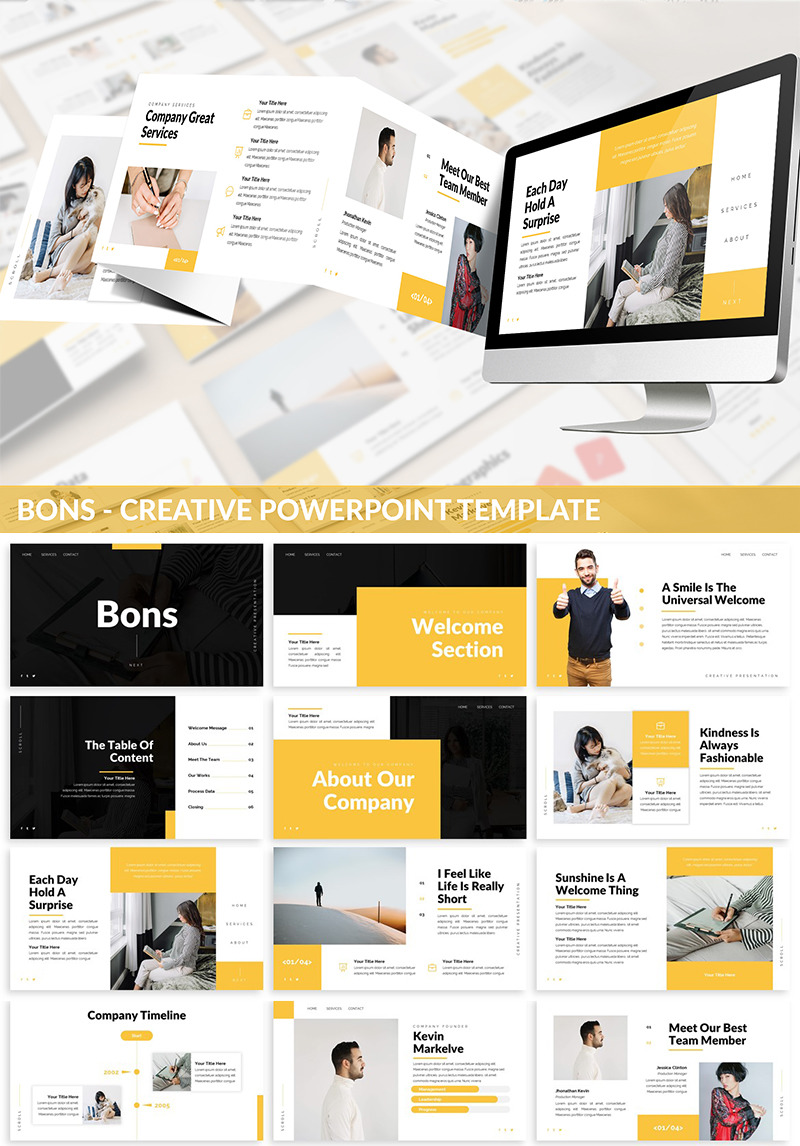 Bons - Creative PowerPoint Template #82225