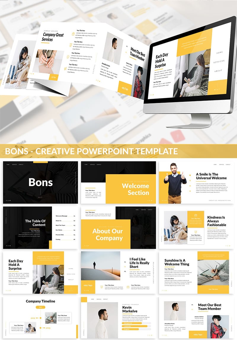 Bons - Creative PowerPoint Template #82225