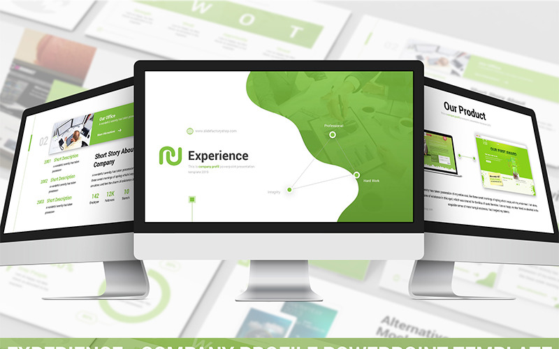 Experience - Company Profile PowerPoint template PowerPoint Template